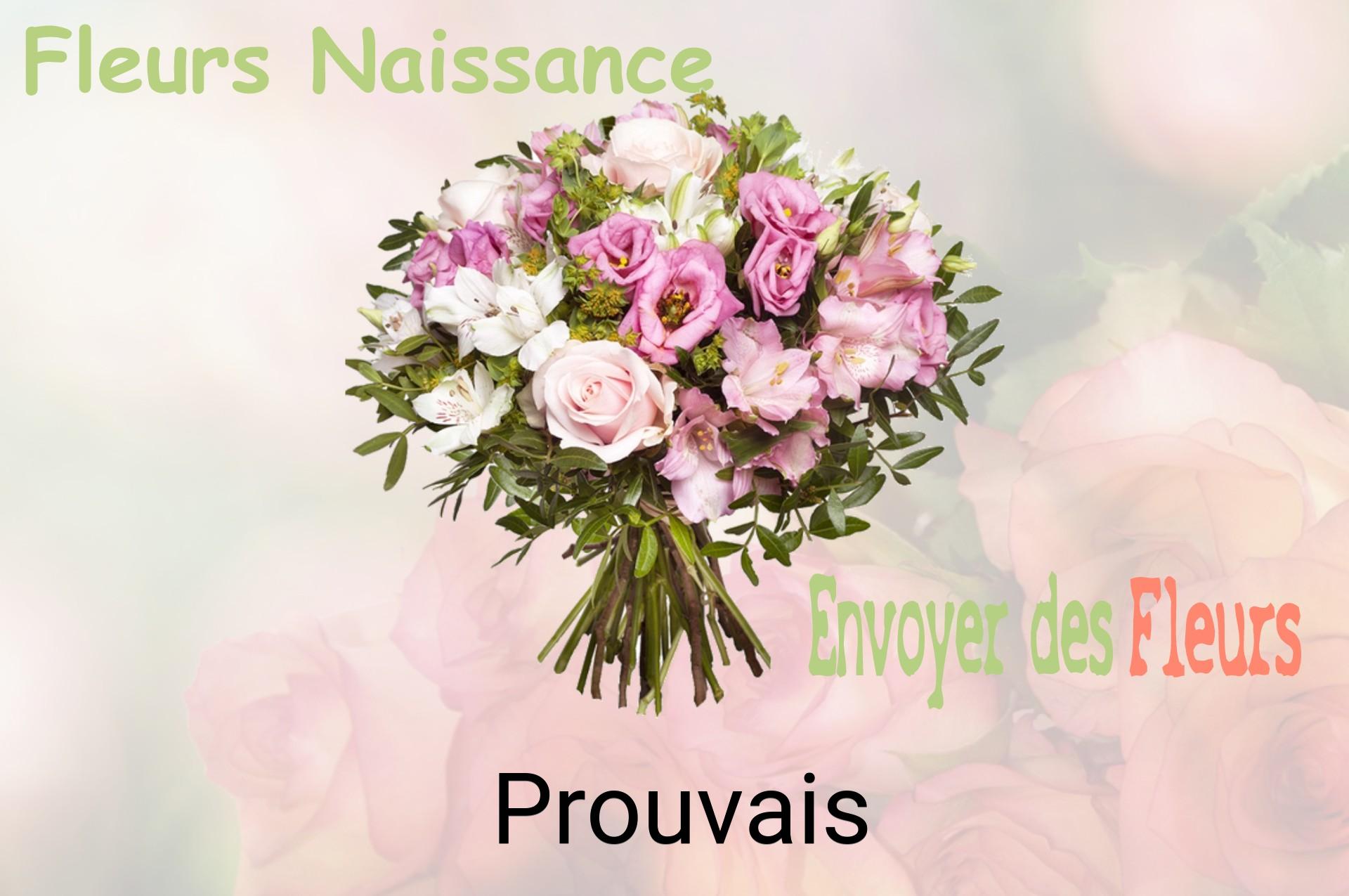 Bouquet de fleurs de naissance livré à Prouvais